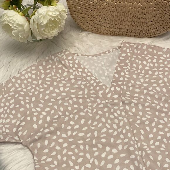 Apricot Chloe White Beige Animal Print Tunic Top Blouse Size S - Picture 4 of 10